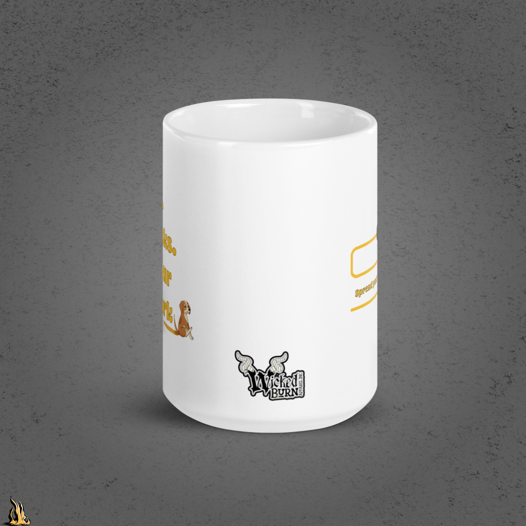 Be Bold. Take Risks. Make Your Mark. | Funny Dog Lover Coffee Mug