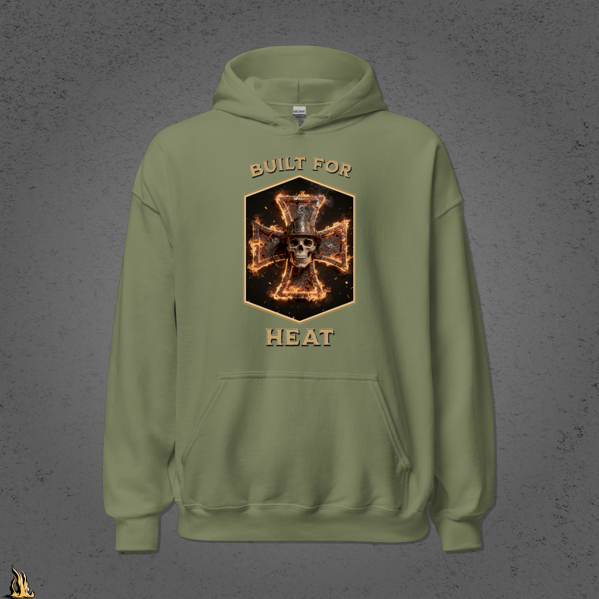 Built for Heat Bunnyhug – Sarcastic Firefighter Hoodie