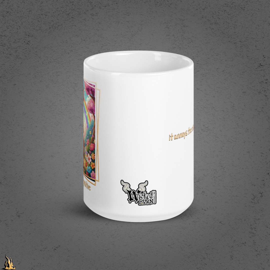 I Enjoy Being Positive | Funny Jackalope Coffee Mug