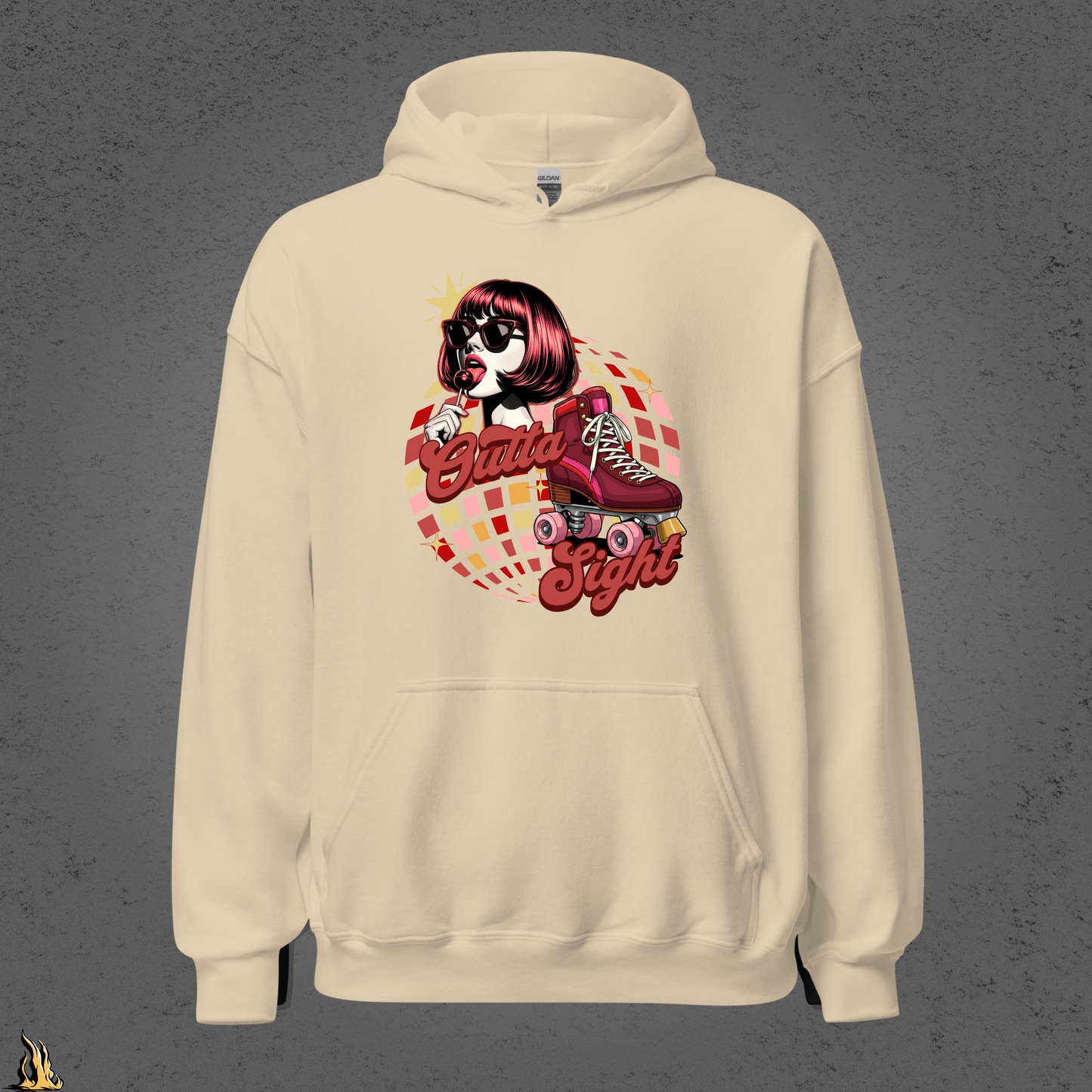 Outta Sight 70s Retro Introvert Unisex Hoodie