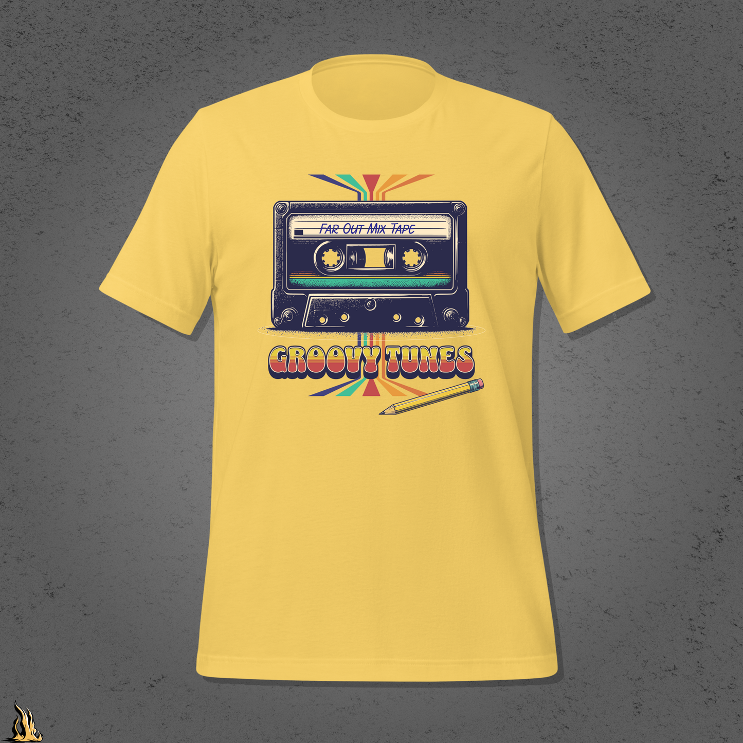 Groovy Tunes Retro Cassette Tape Unisex t-shirt