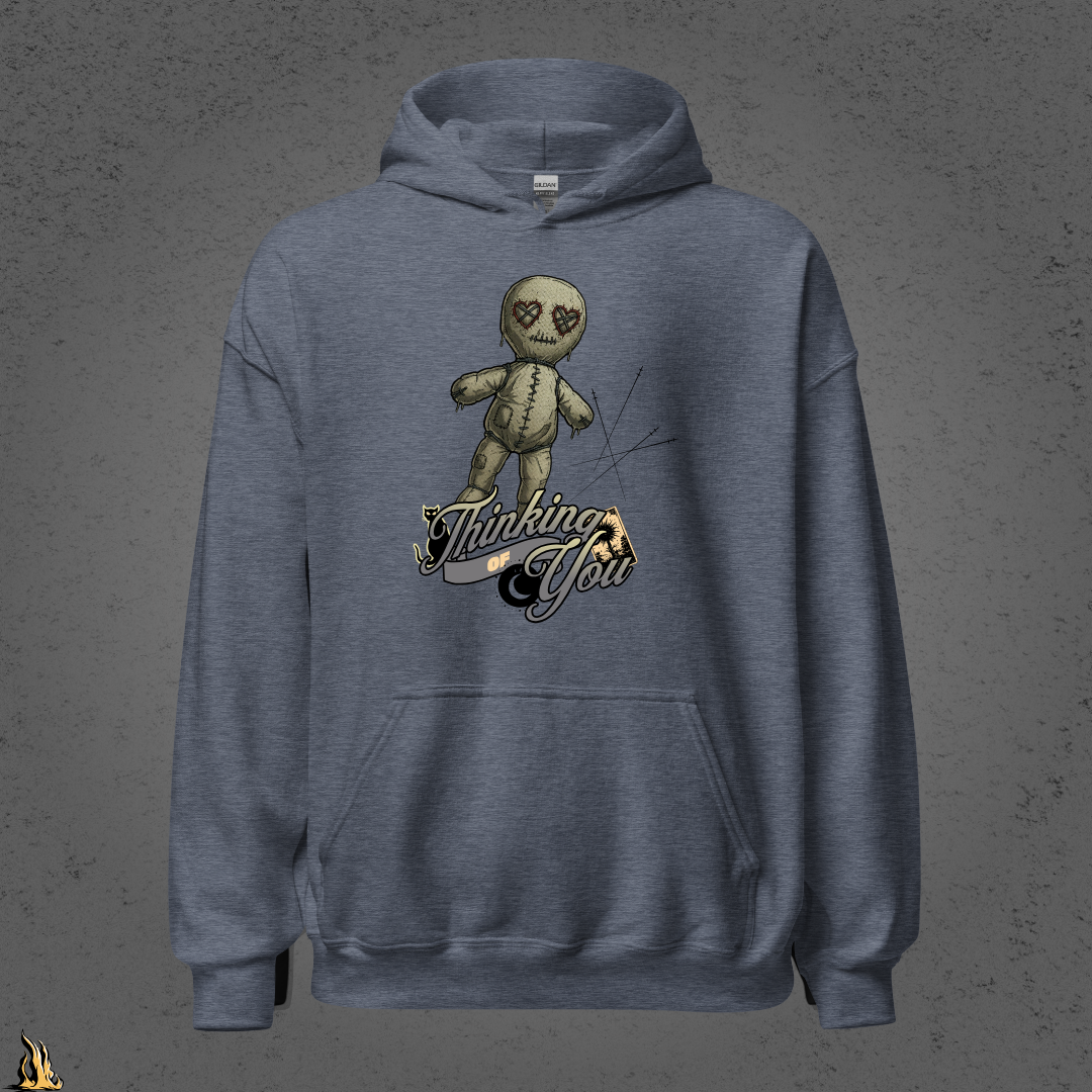 Thinking of You | Funny Gothic Voodoo Doll Unisex Hoodie