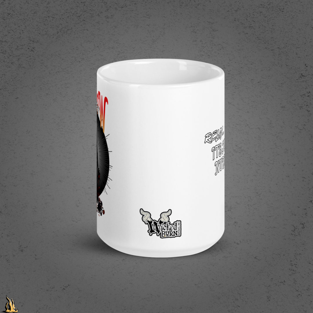 Hush Now... It's Just a Nursery Rhyme | Gothic Plague Doctor Coffee Mug