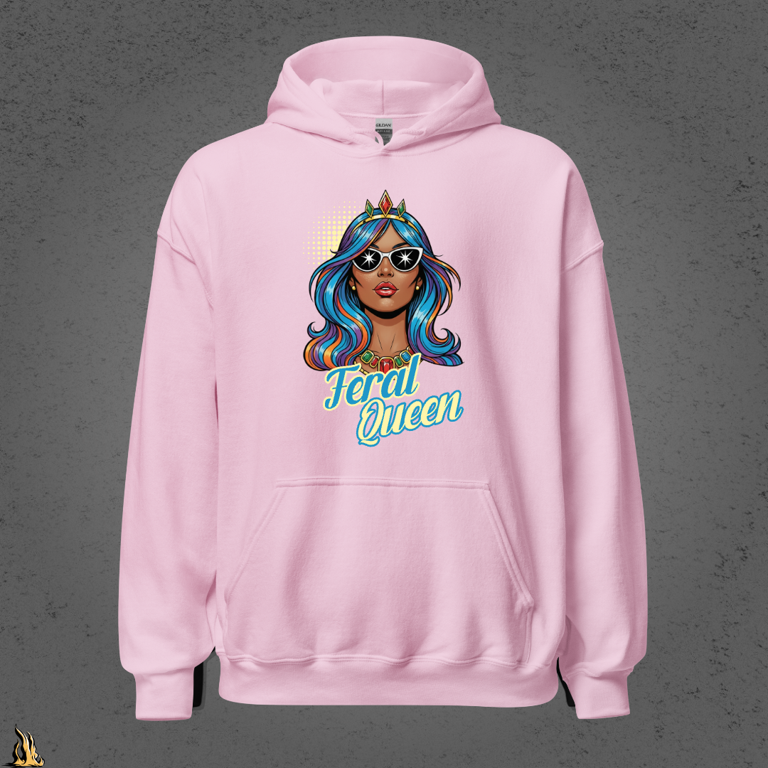 Feral Queen Graphic Unisex Hoodie – Stardust Edition