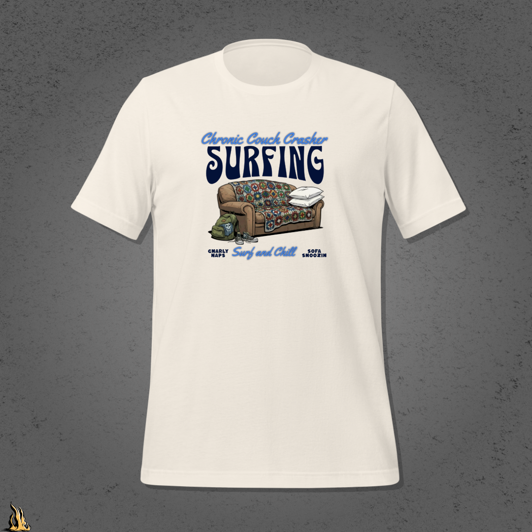 Chronic Couch Surfer - Funny Couch Potato Unisex T-Shirt