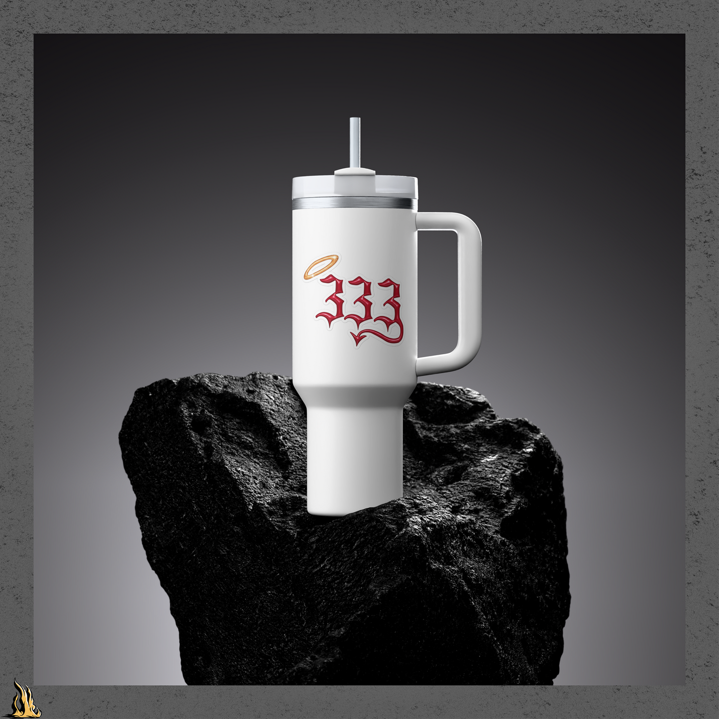 333 Half Evil Sticker
