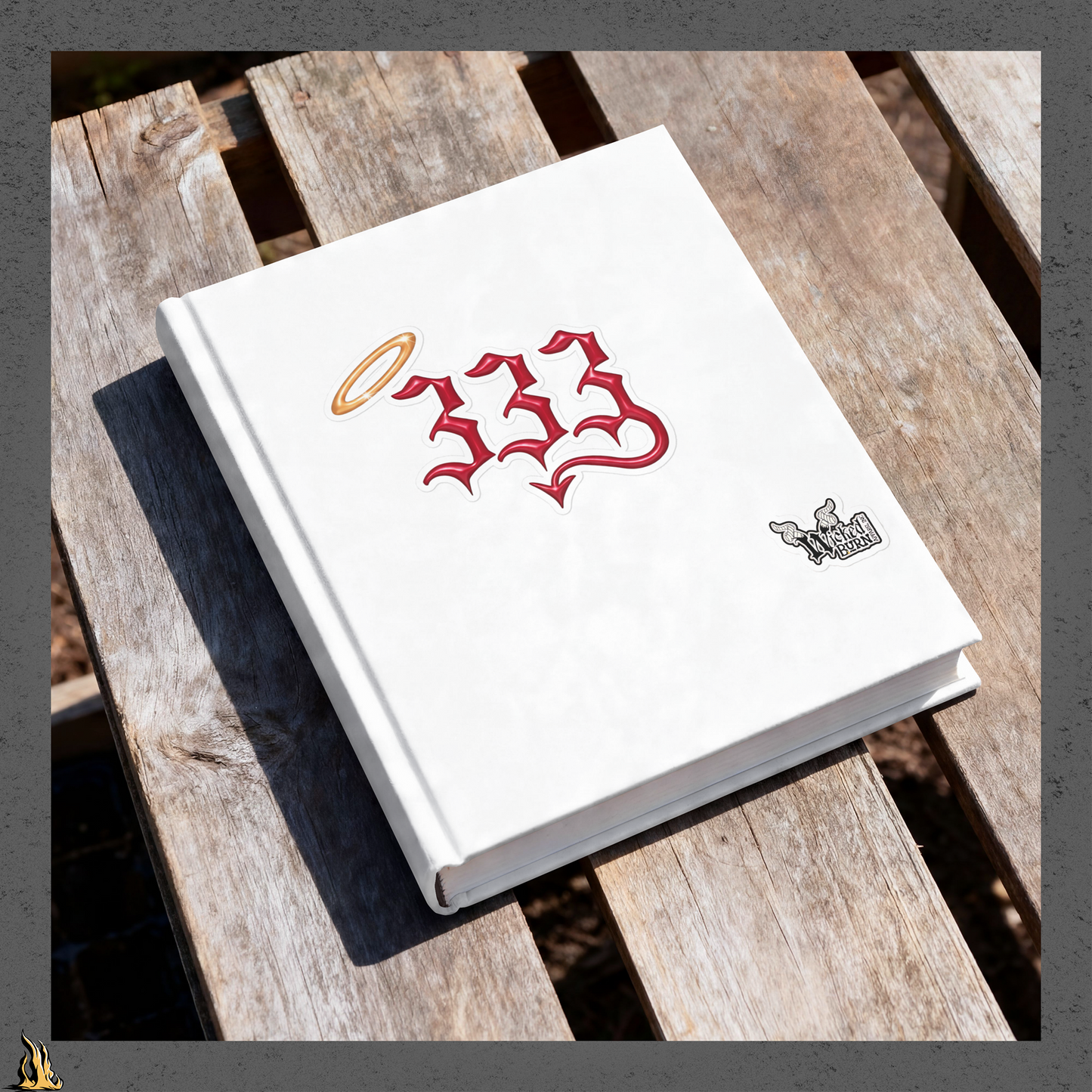 333 Half Evil Sticker