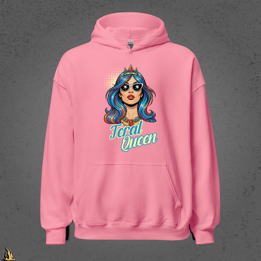 Feral Queen Graphic Unisex Hoodie – Moonlight Edition