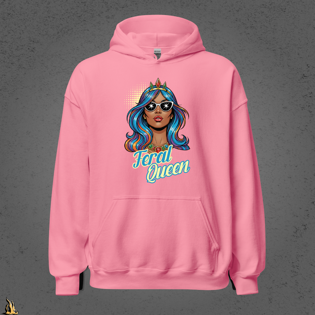 Feral Queen Graphic Unisex Hoodie – Stardust Edition