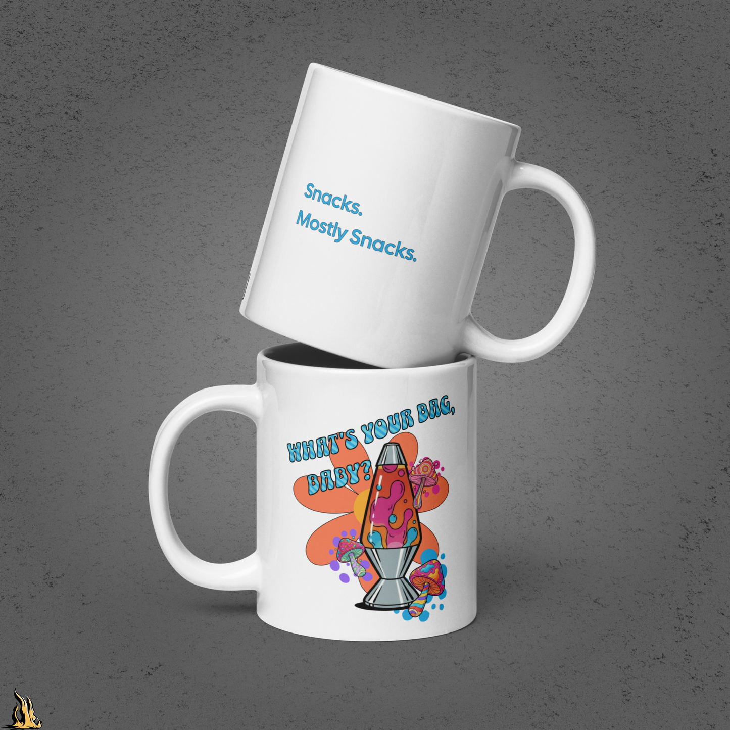 What’s Your Bag, Baby? Snacks Mostly Snacks Mug