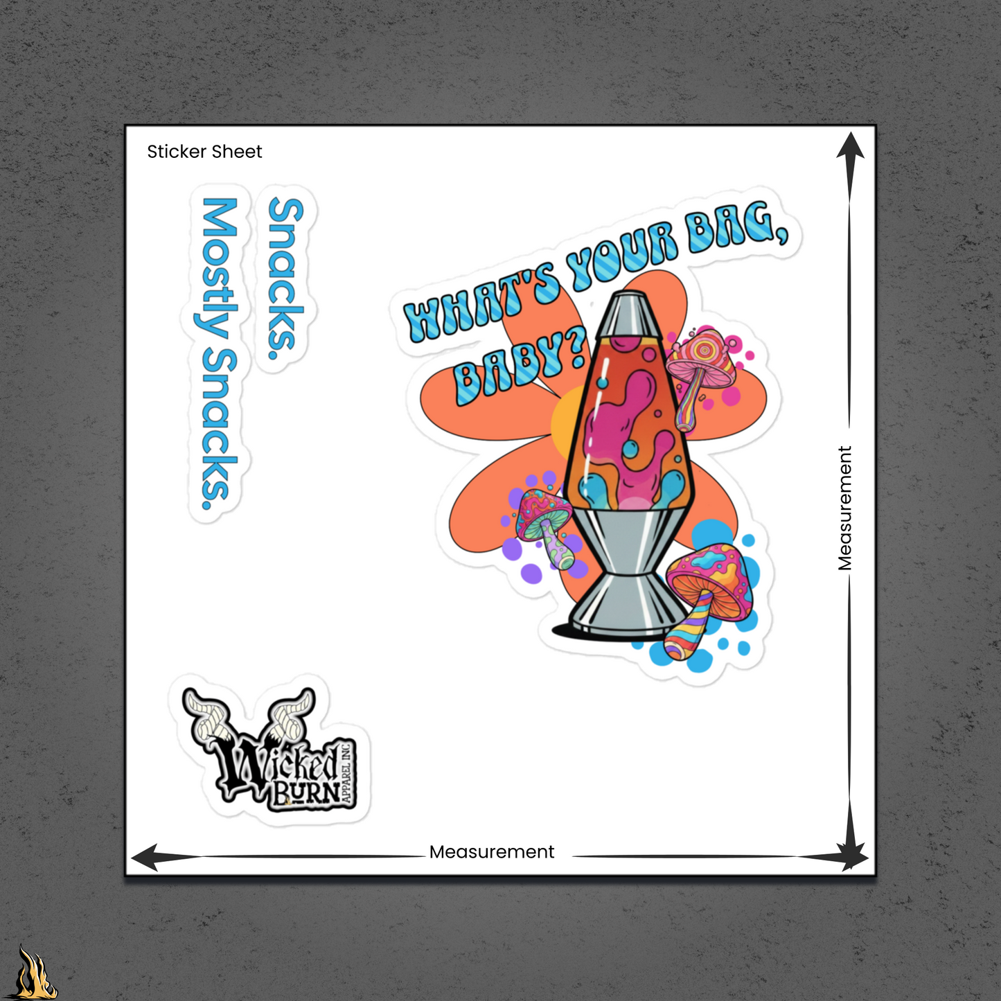 What’s Your Bag, Baby? Snack Lover Sticker Pack