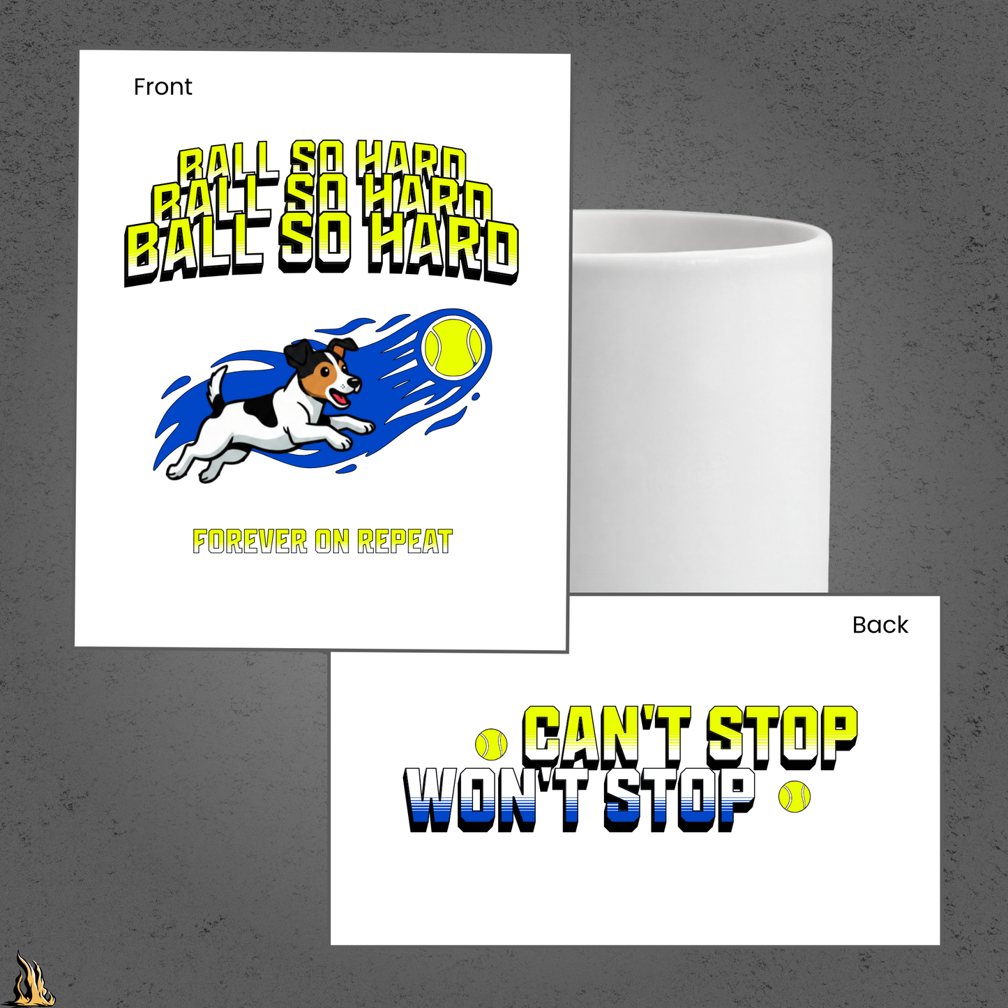 Ball So Hard Mug | 90s-Inspired Funny Dog Coffee Mug