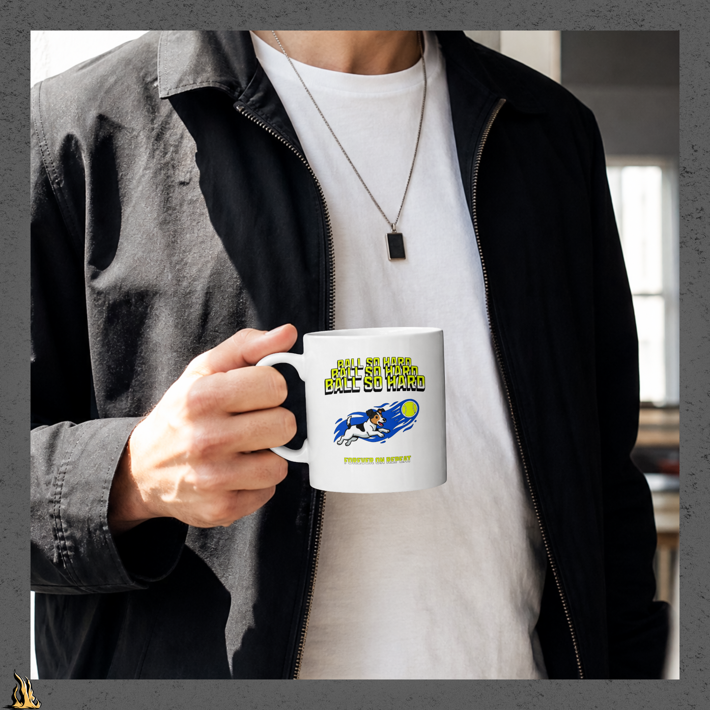 Ball So Hard Mug | 90s-Inspired Funny Dog Coffee Mug