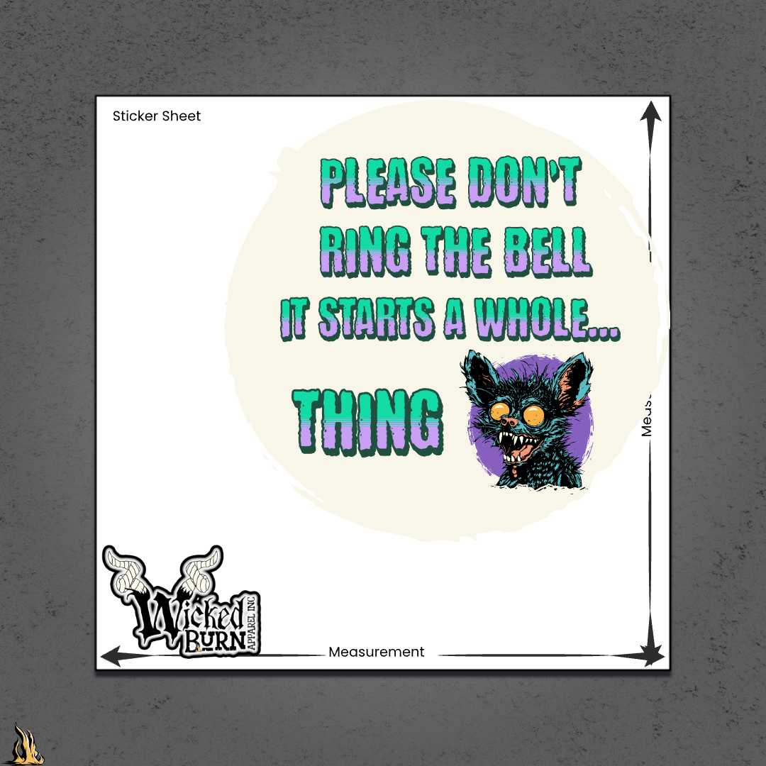 Please Don't Ring the Bell Sticker