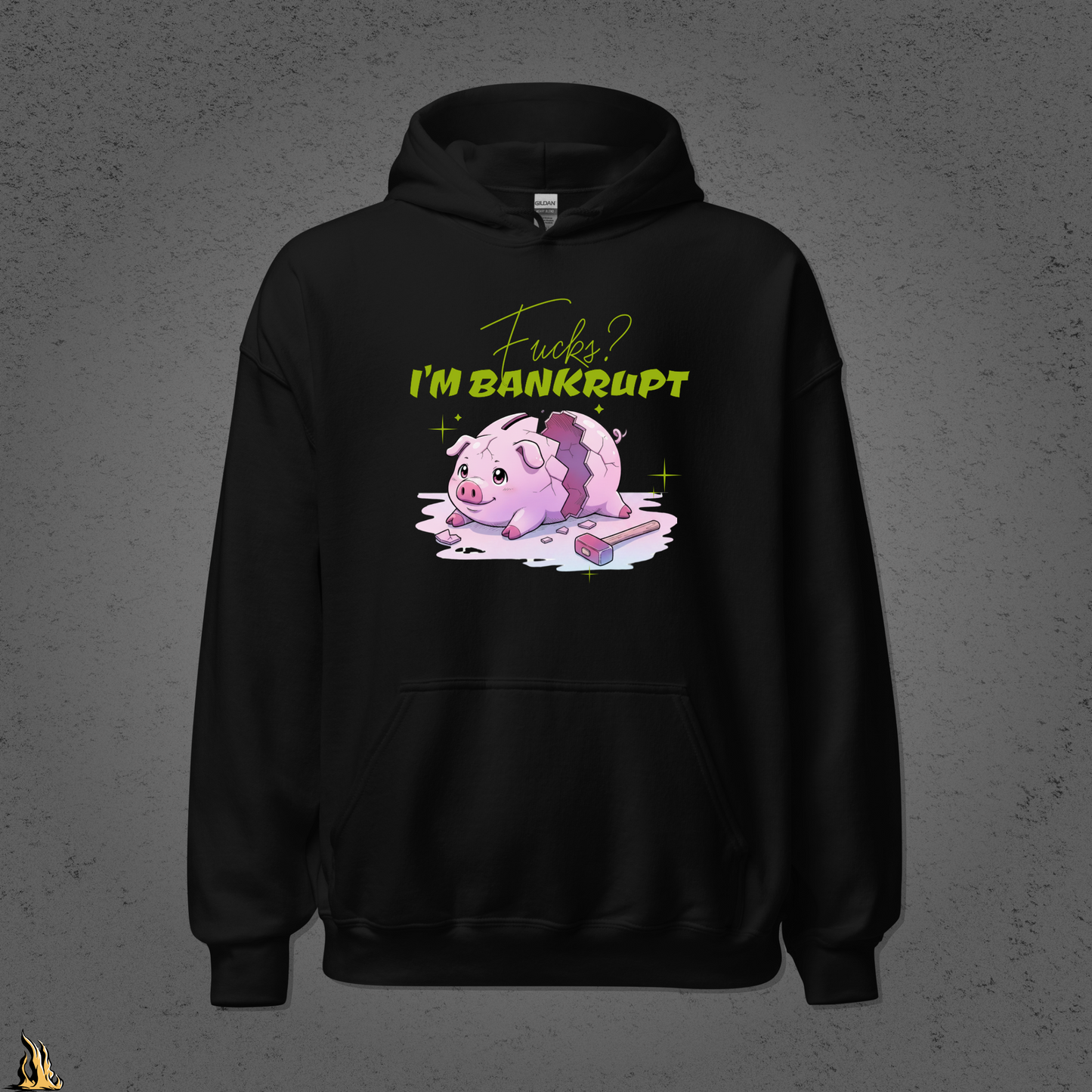 Fucks? I’m Bankrupt — Funny Sarcastic Piggy Bank Hoodie