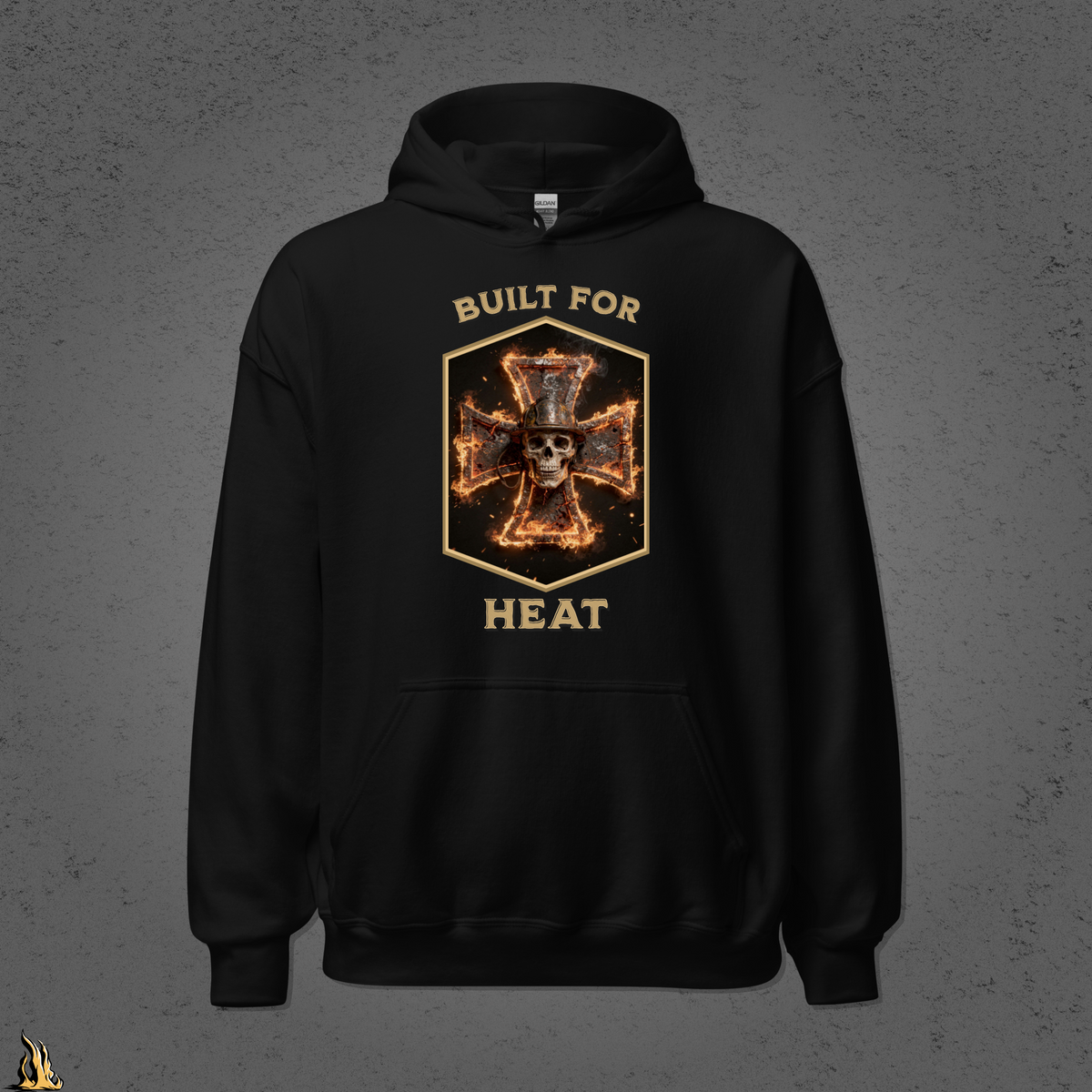 Built for Heat Bunnyhug – Sarcastic Firefighter Hoodie