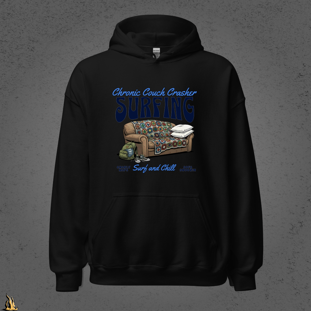 Chronic Couch Surfer - Funny Couch Potato Unisex Hoodie
