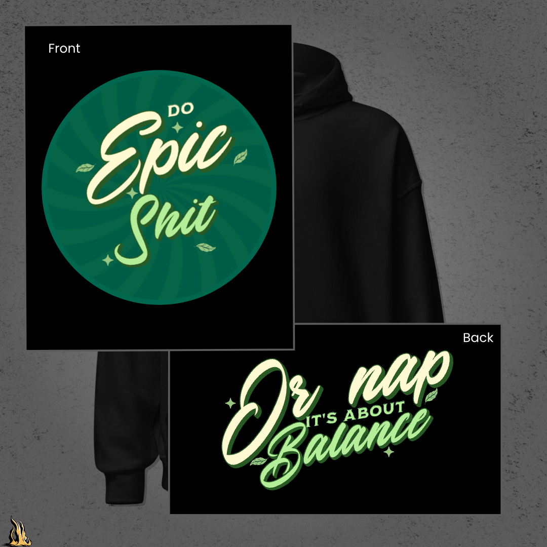Do Epic Shit - Retro Motivational Graphic Unisex Hoodie