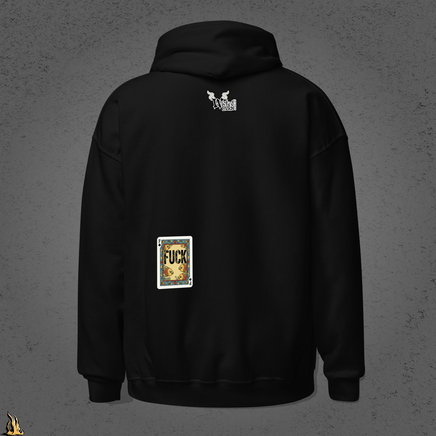 Go Fish Hoodie — No Fucks Given Card Game Unisex Bunnyhug