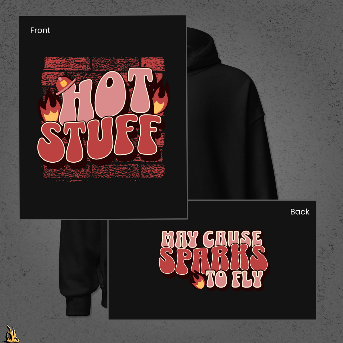 Hot Stuff Hoodie — May Cause Sparks to Fly Bunnyhug