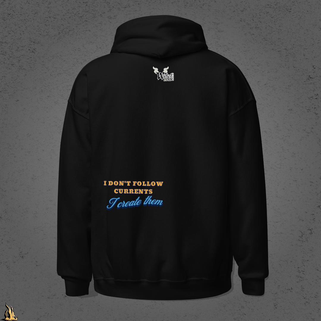 Sharks are Born Swimming - Vintage Great White Shark Graphic Unisex Hoodie