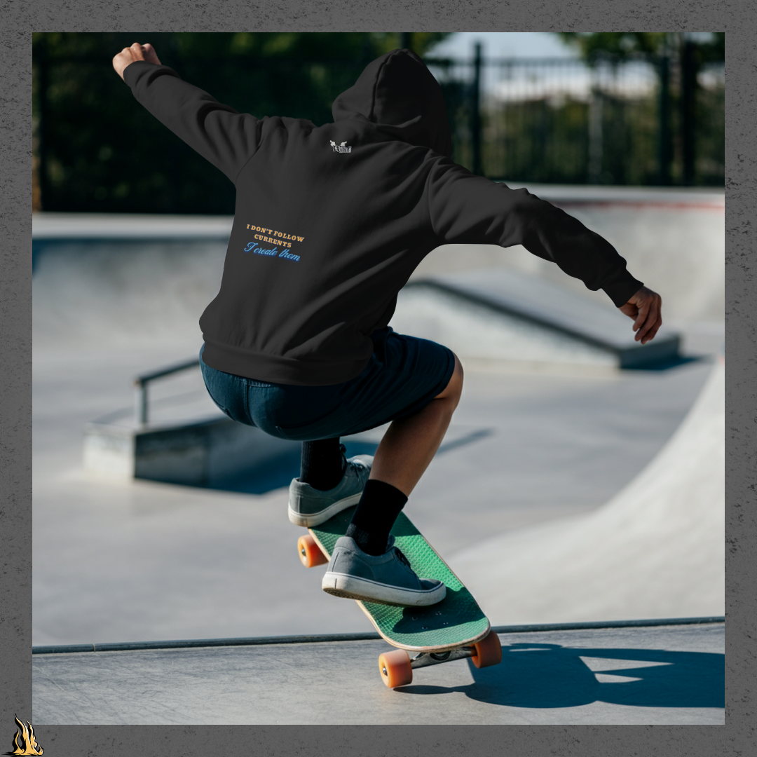 Sharks are Born Swimming - Vintage Great White Shark Graphic Unisex Hoodie