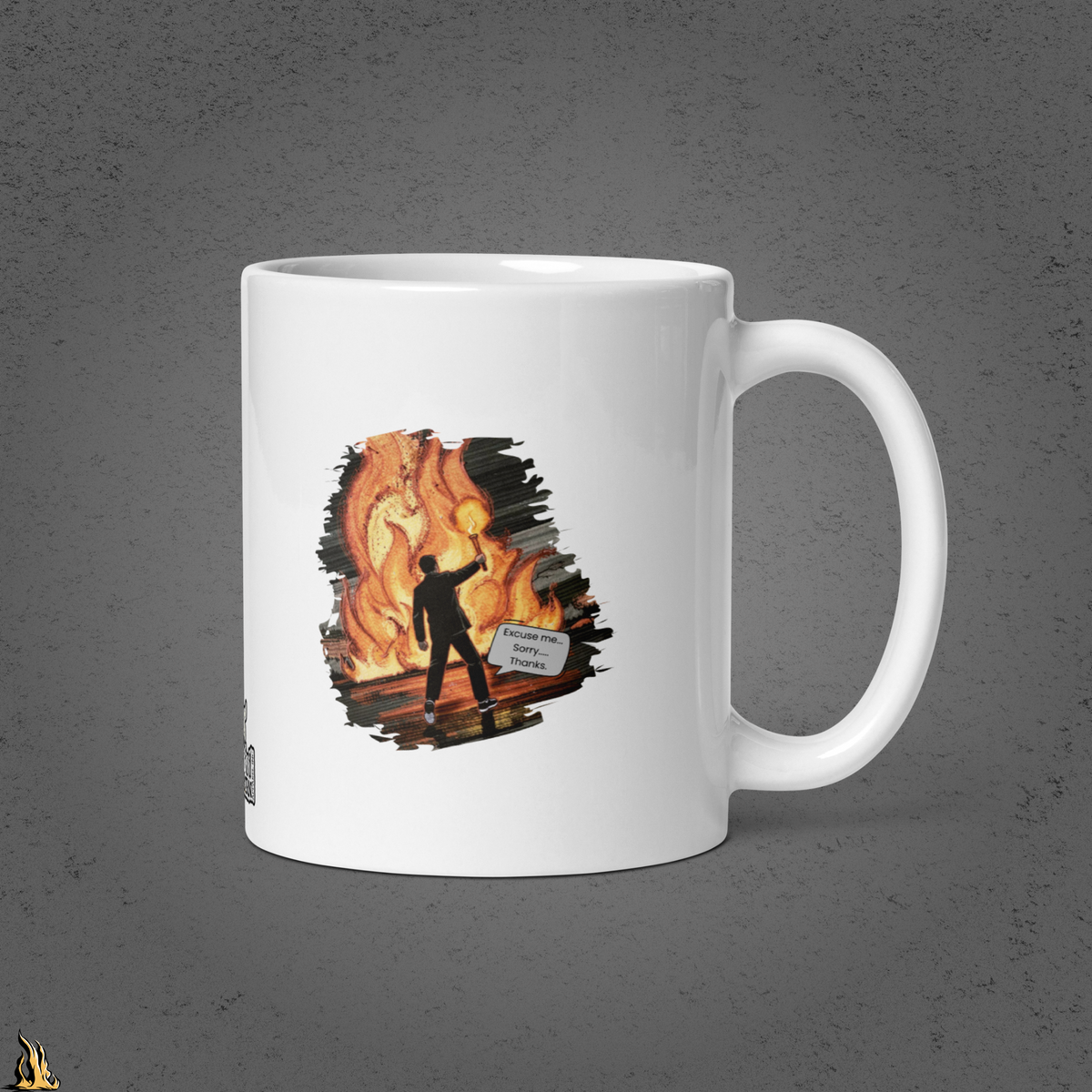 May the Bridges I Burn Light My Path Forward Mug — Sorry About the Fire