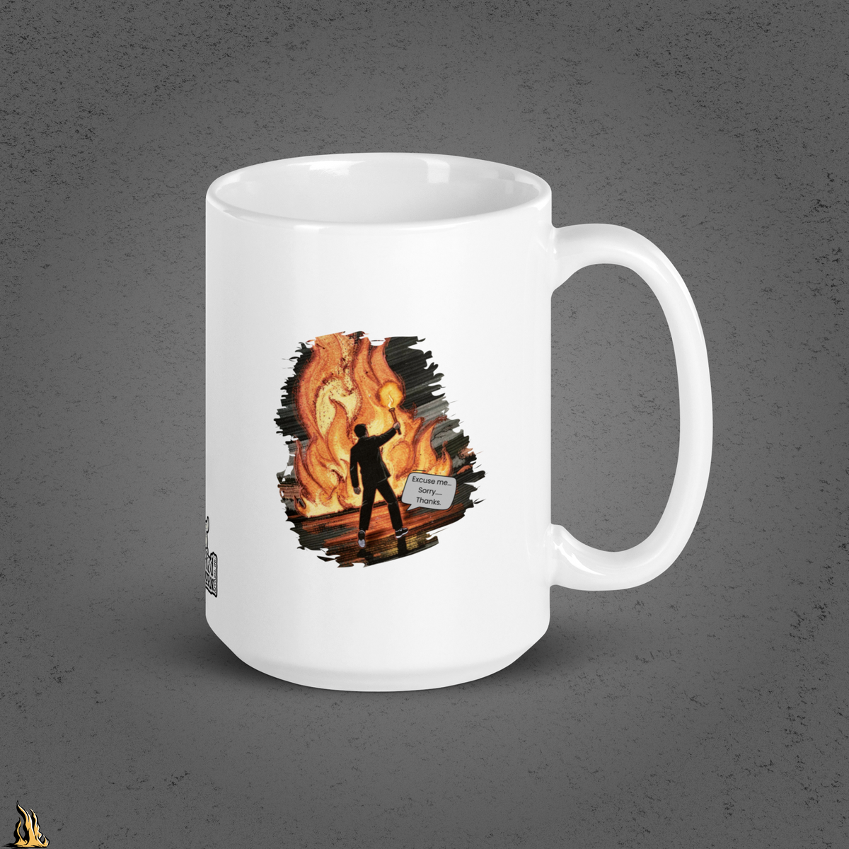 May the Bridges I Burn Light My Path Forward Mug — Sorry About the Fire