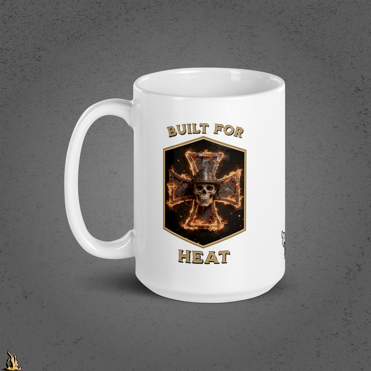 Built for Heat – Funny Firefighter Coffee Mug