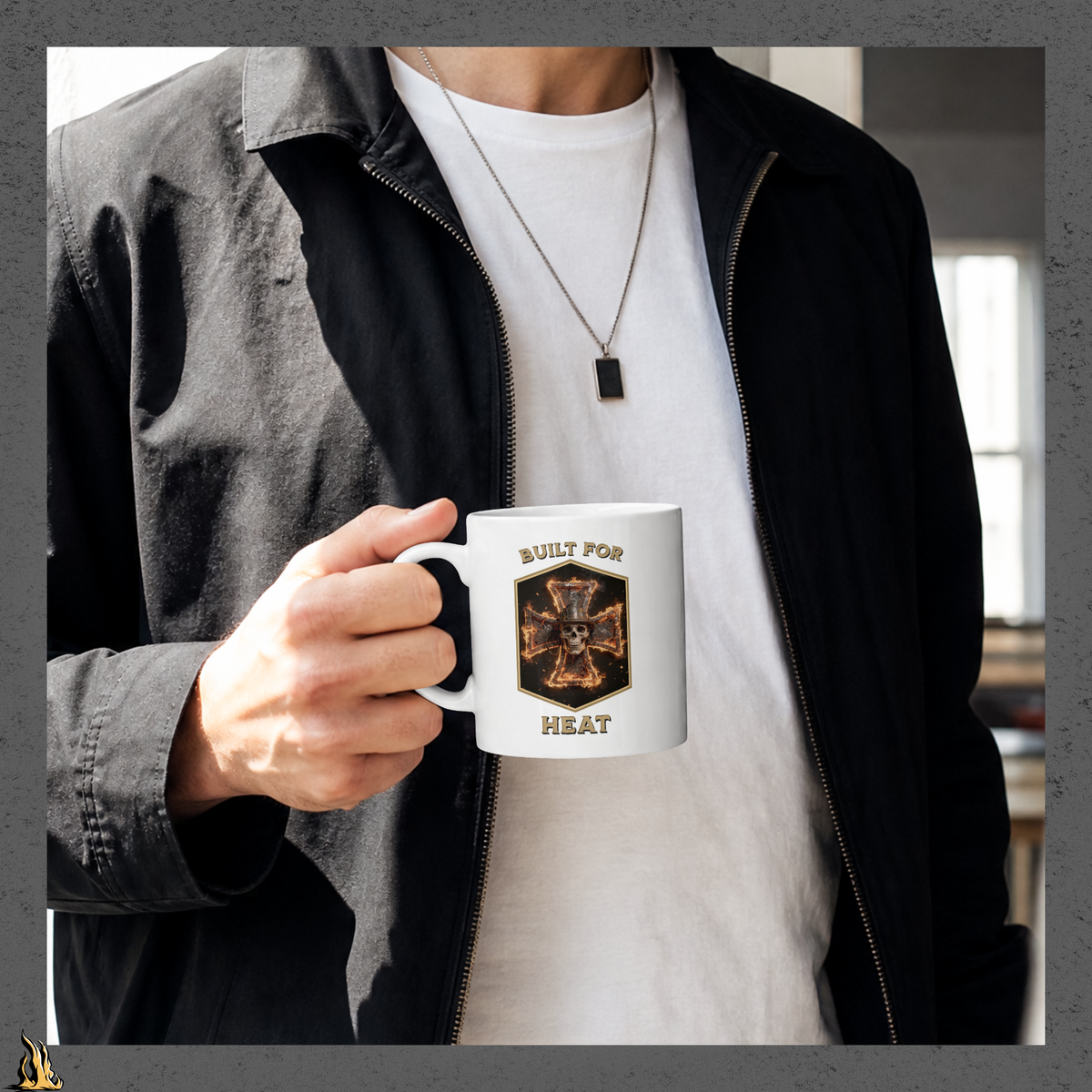 Built for Heat – Funny Firefighter Coffee Mug