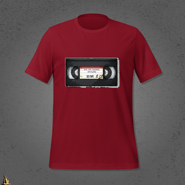 Pull, Aim, Squeeze, Sweep – Fire Safety Sex Tape T-Shirt