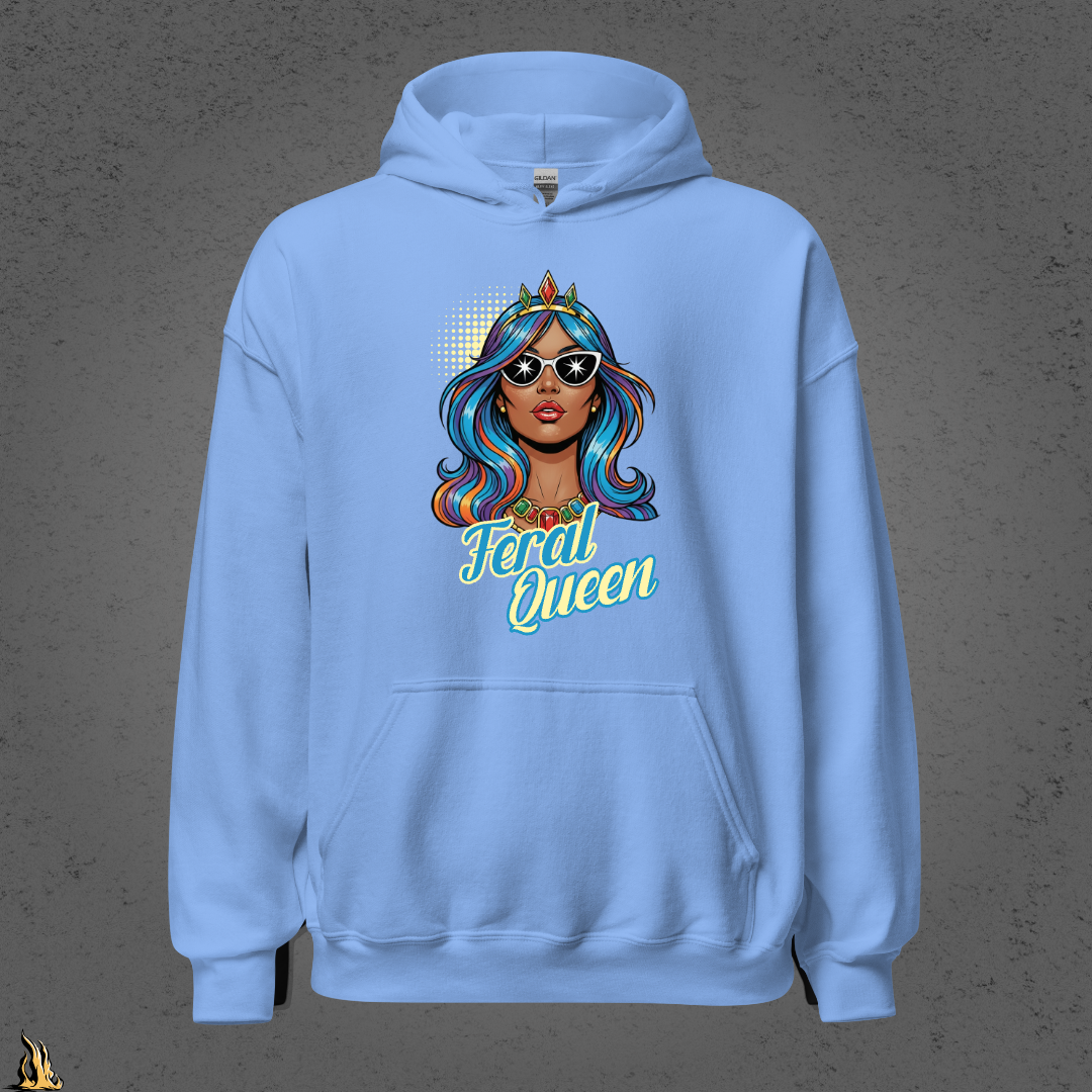 Feral Queen Graphic Unisex Hoodie – Stardust Edition