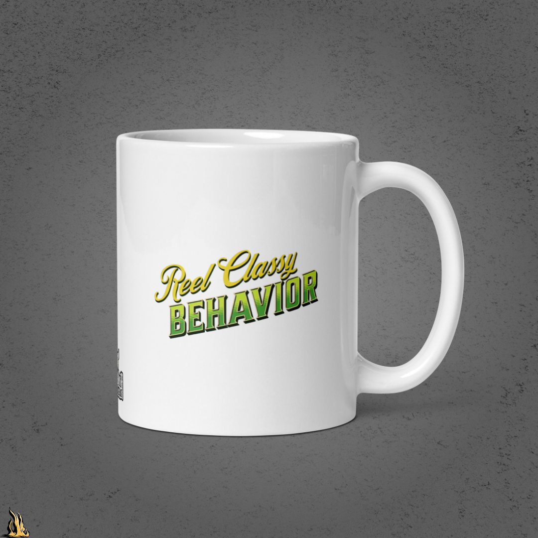 Caught Hookin' - Funny Fishing Graphic Mug