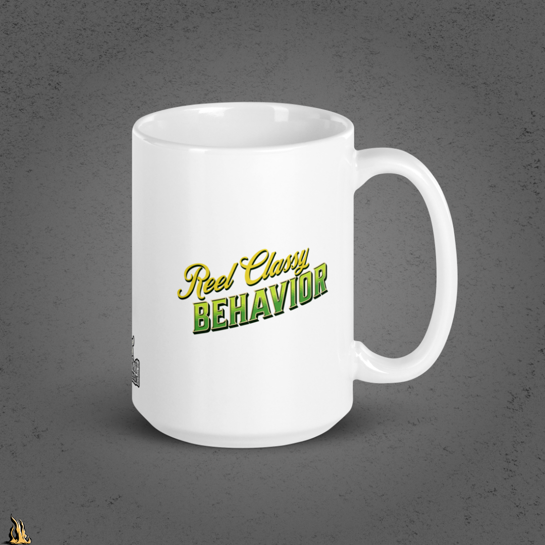 Caught Hookin' - Funny Fishing Graphic Mug