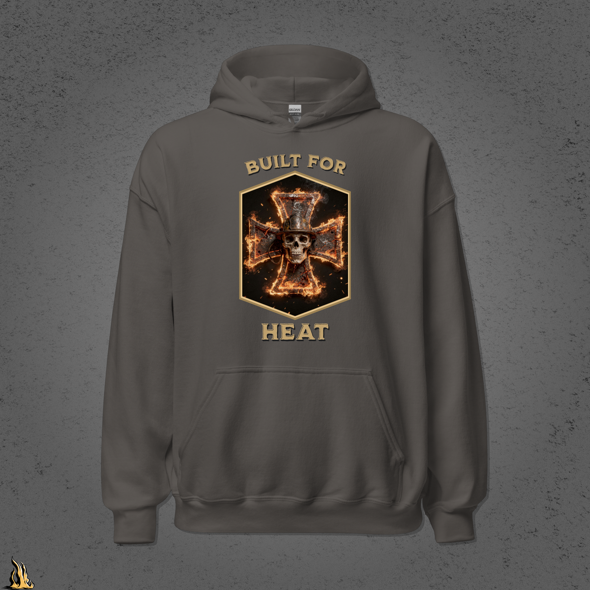 Built for Heat Bunnyhug – Sarcastic Firefighter Hoodie
