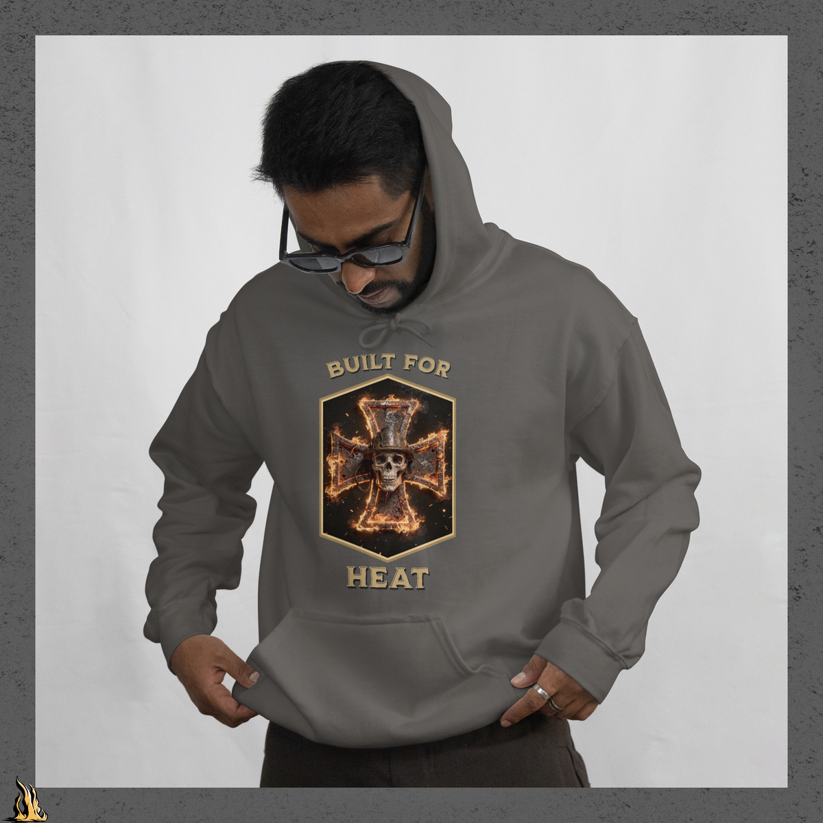 Built for Heat Bunnyhug – Sarcastic Firefighter Hoodie