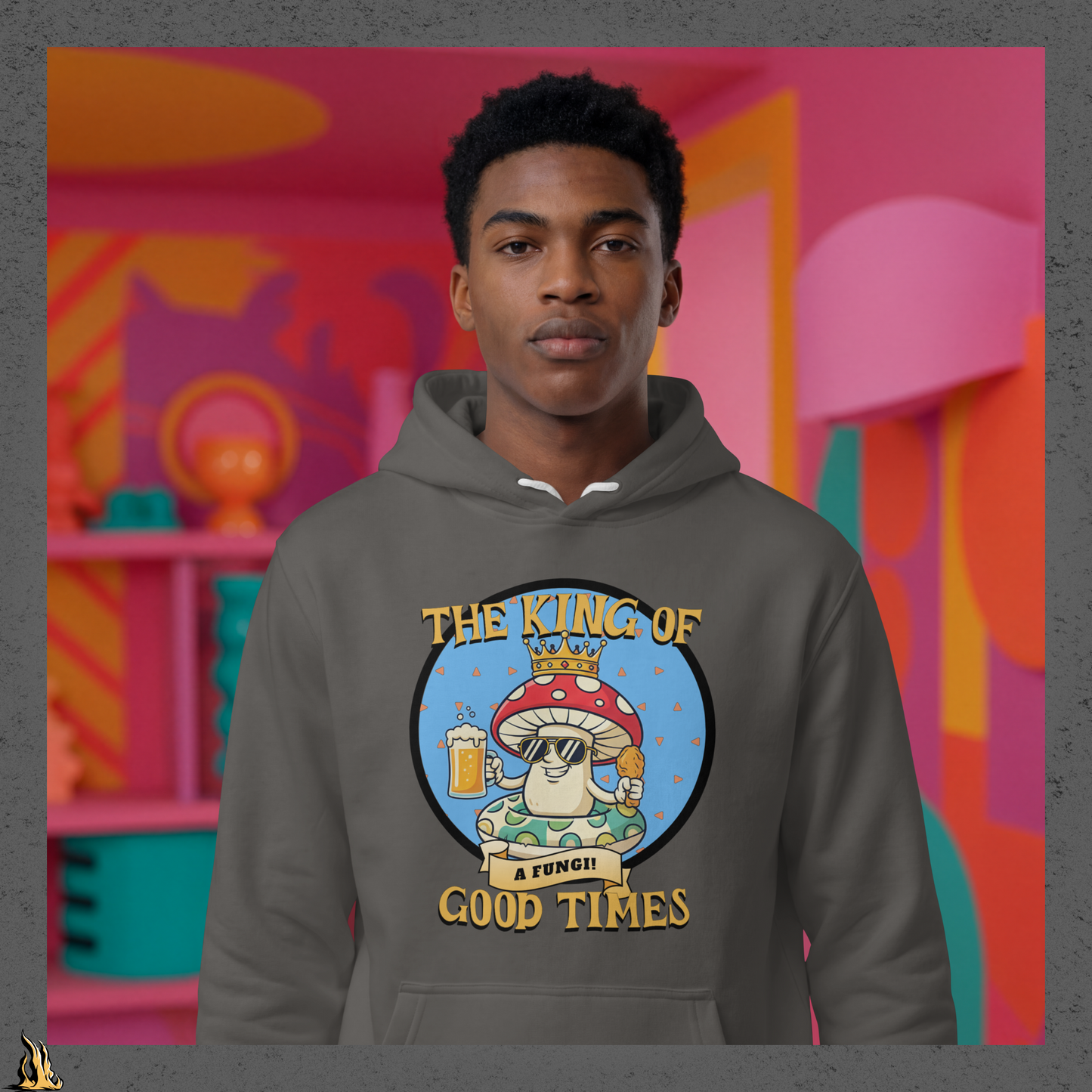 A Fungi – King of Good Times Unisex Hoodie