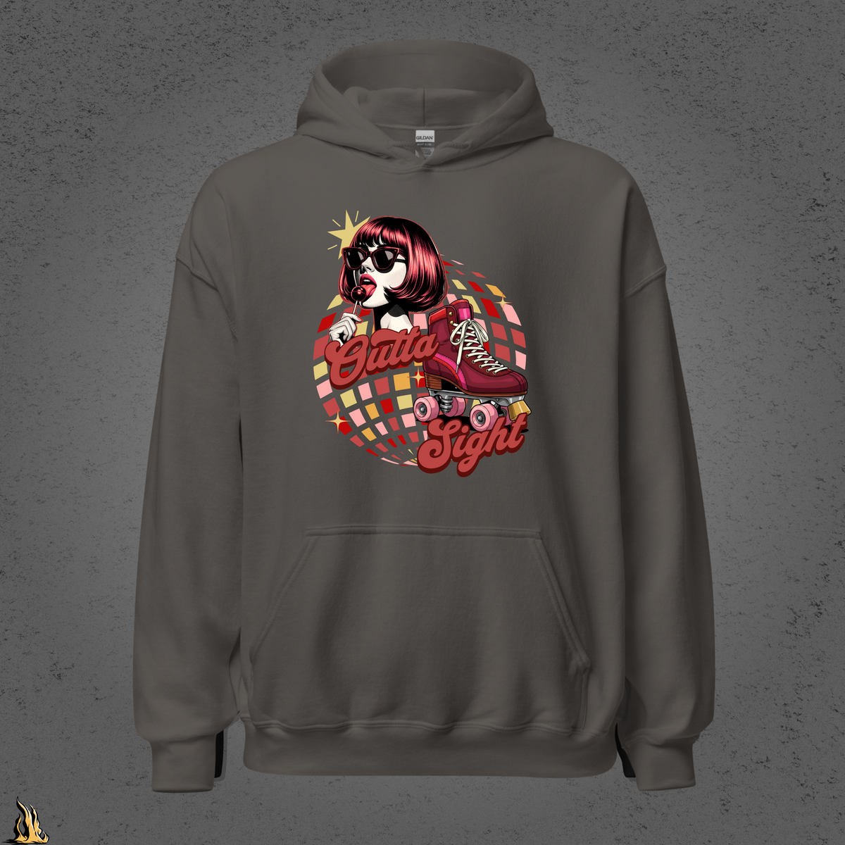 Outta Sight 70s Retro Introvert Unisex Hoodie