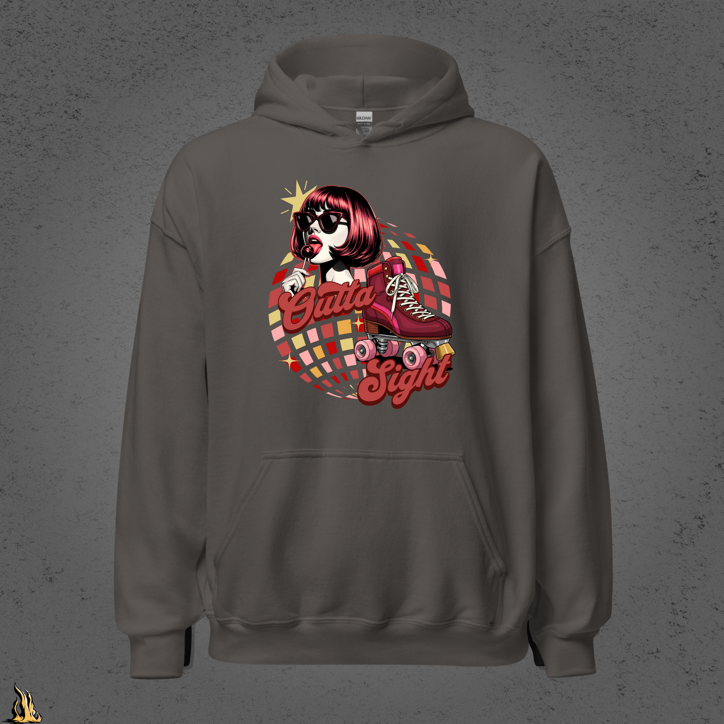 Outta Sight 70s Retro Introvert Unisex Hoodie