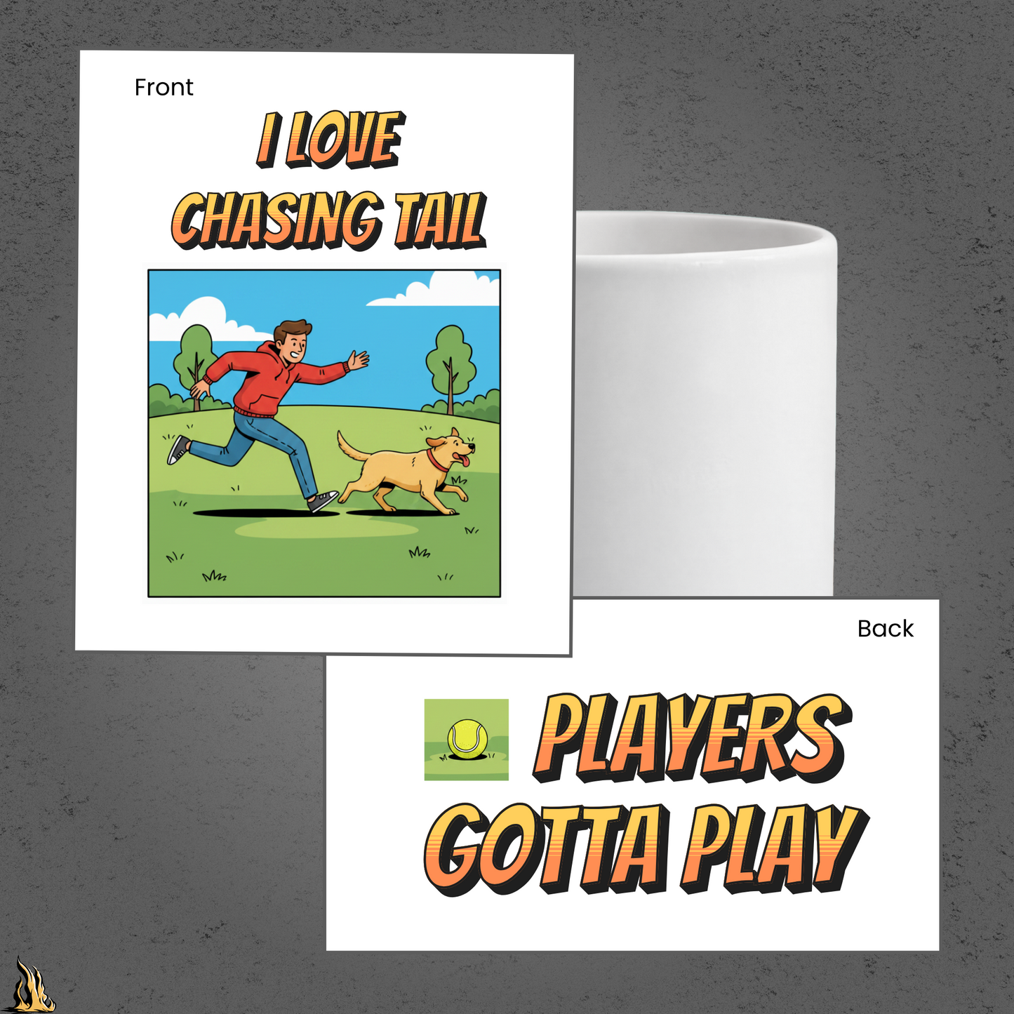 I Love Chasing Tail Coffee Mug – Funny Dog & Fetch Mug
