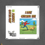 I Love Chasing Tail Sticker Pack | Funny Dog & Fetch Stickers 6