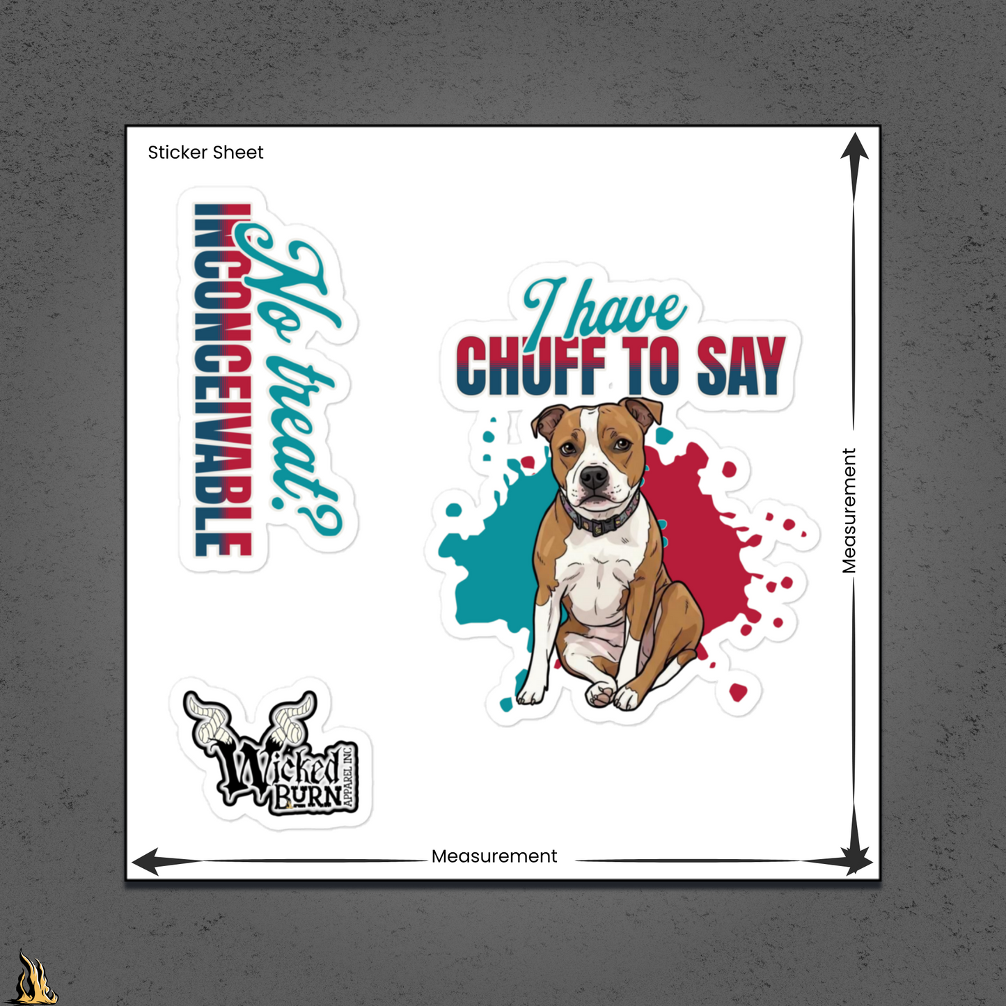 I Have Chuff to Say Sticker Pack | Funny Dog Stickers