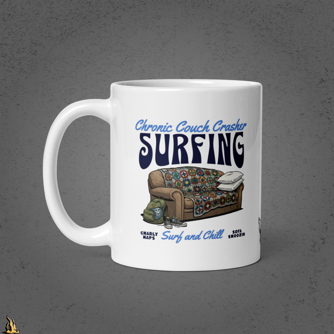 Chronic Couch Surfer - Funny Couch Potato Mug