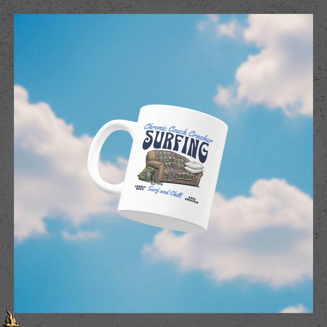 Chronic Couch Surfer - Funny Couch Potato Mug