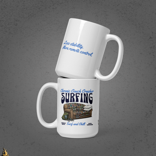 Chronic Couch Surfer - Funny Couch Potato Mug