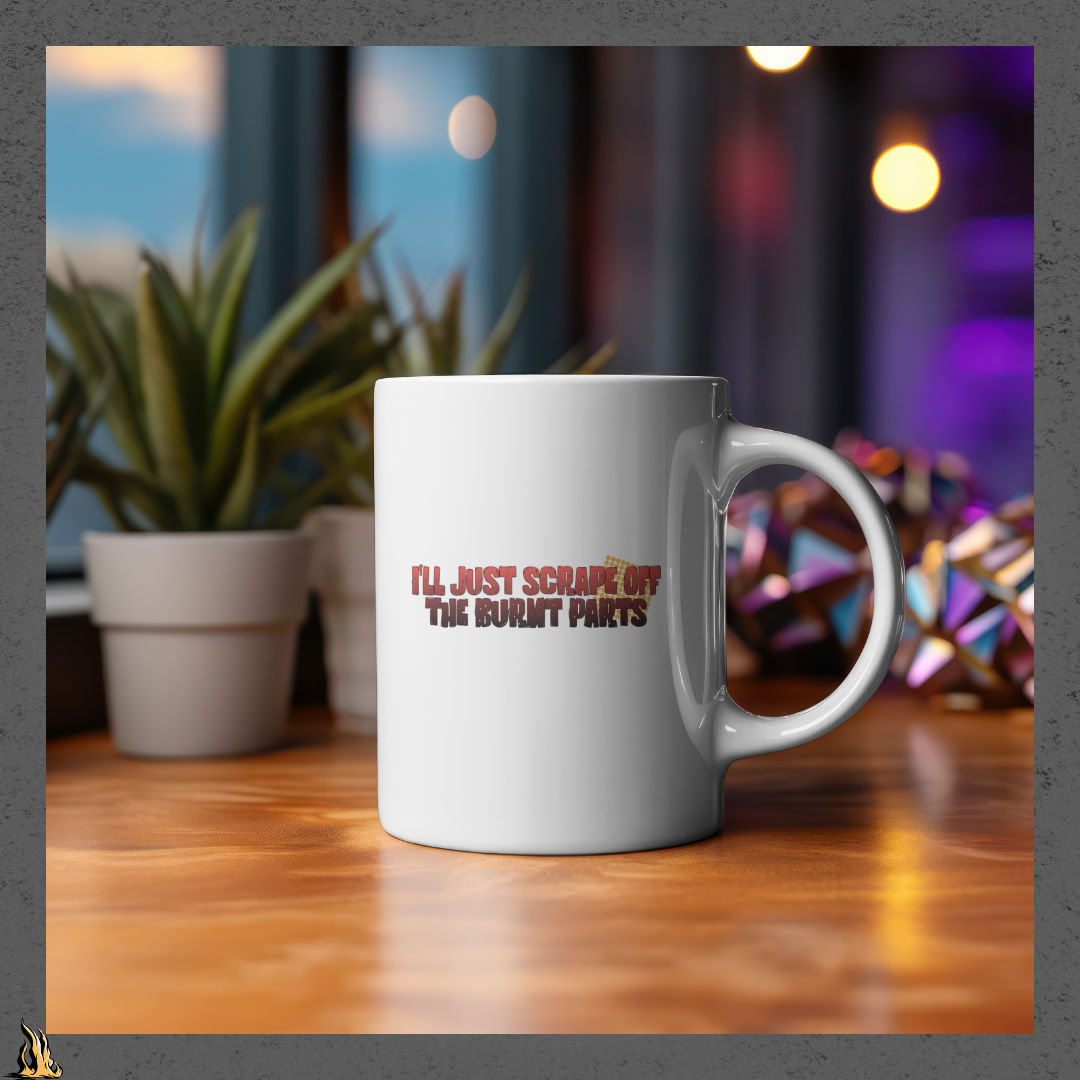 Crispy But Committed - Funny Burnt Toast Graphic Mug