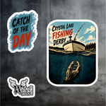 Crystal Lake Fishing Derby Sticker Pack – Catch of the Day 1