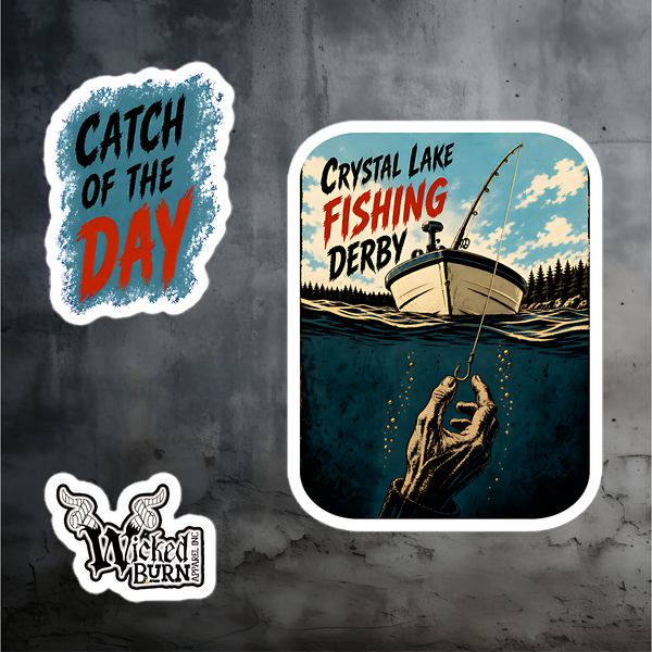 Crystal Lake Fishing Derby Sticker Pack – Catch of the Day