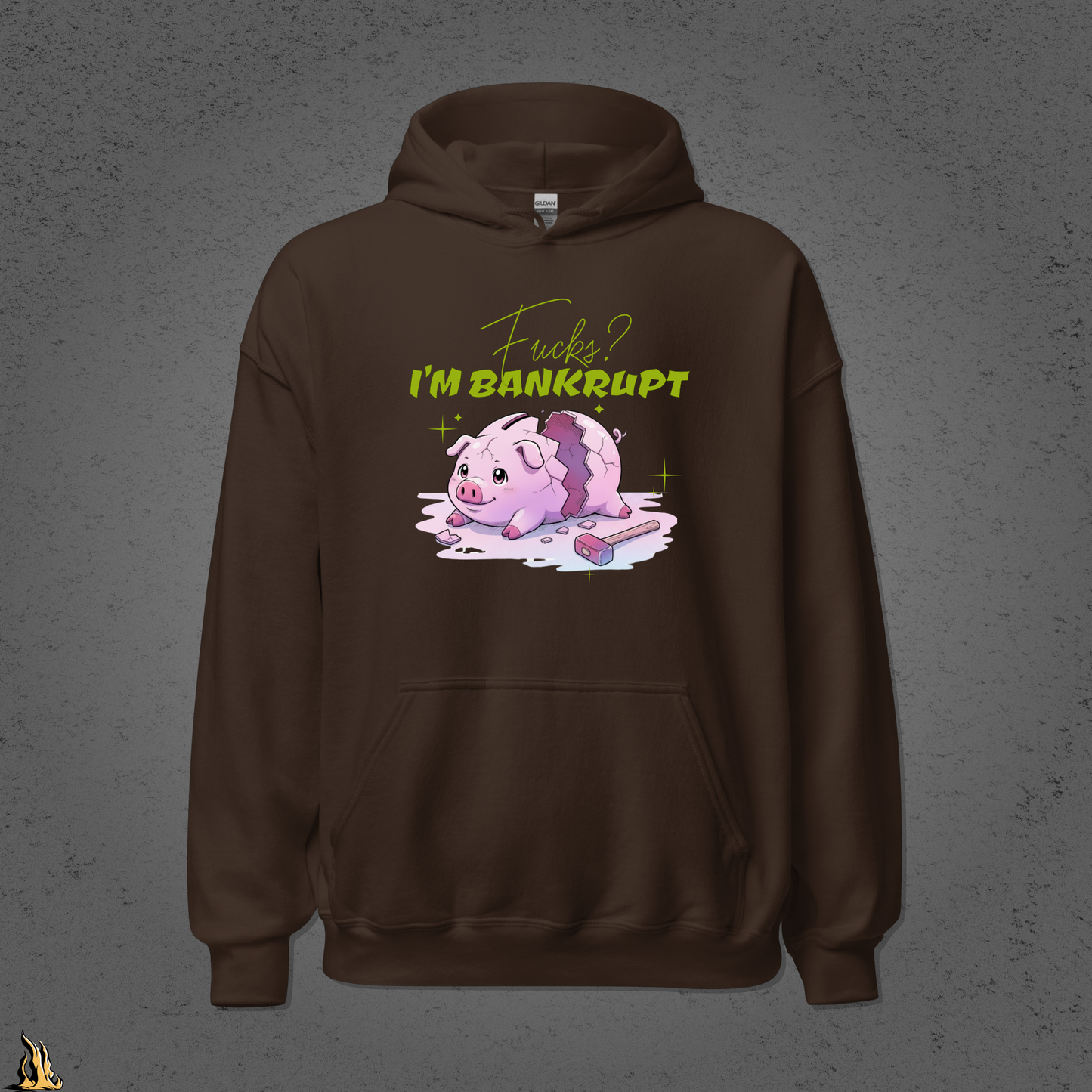 Fucks? I’m Bankrupt — Funny Sarcastic Piggy Bank Hoodie
