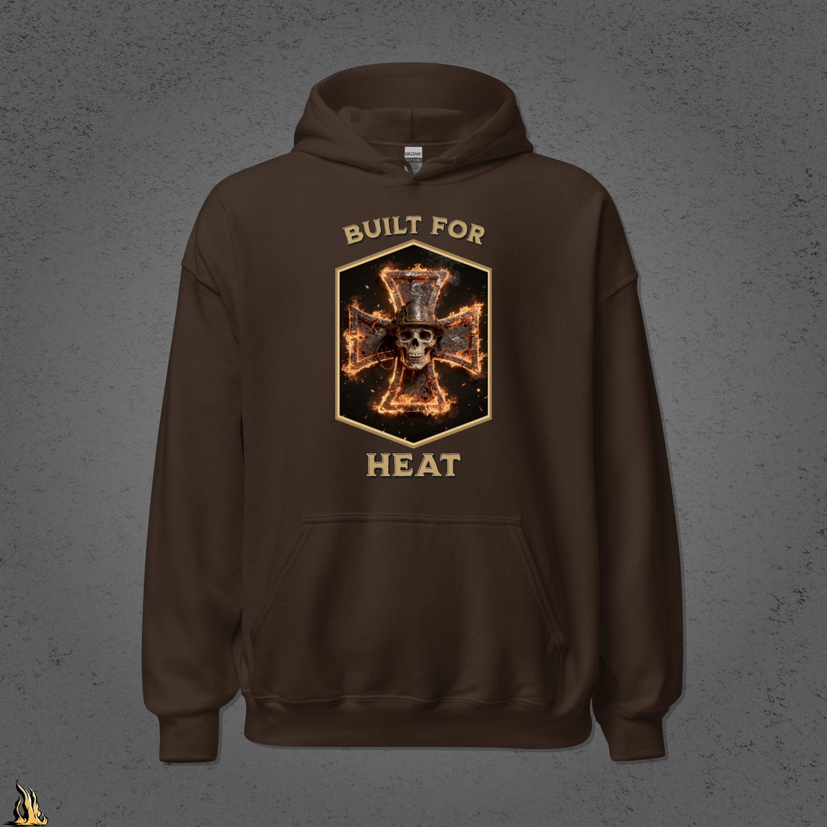 Built for Heat Bunnyhug – Sarcastic Firefighter Hoodie